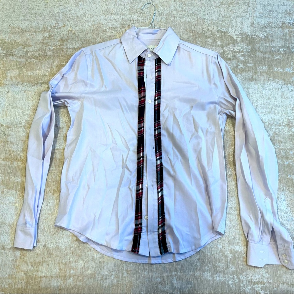 Company Of We Tartan Accent Button Down Shirt